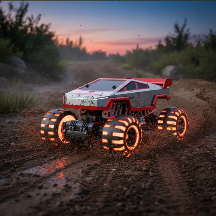 Camioneta Control Remoto 4x4 Todo Terreno Con Luz Led