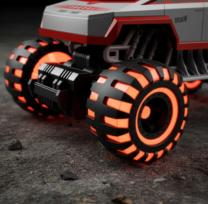 Camioneta Control Remoto 4x4 Todo Terreno Con Luz Led