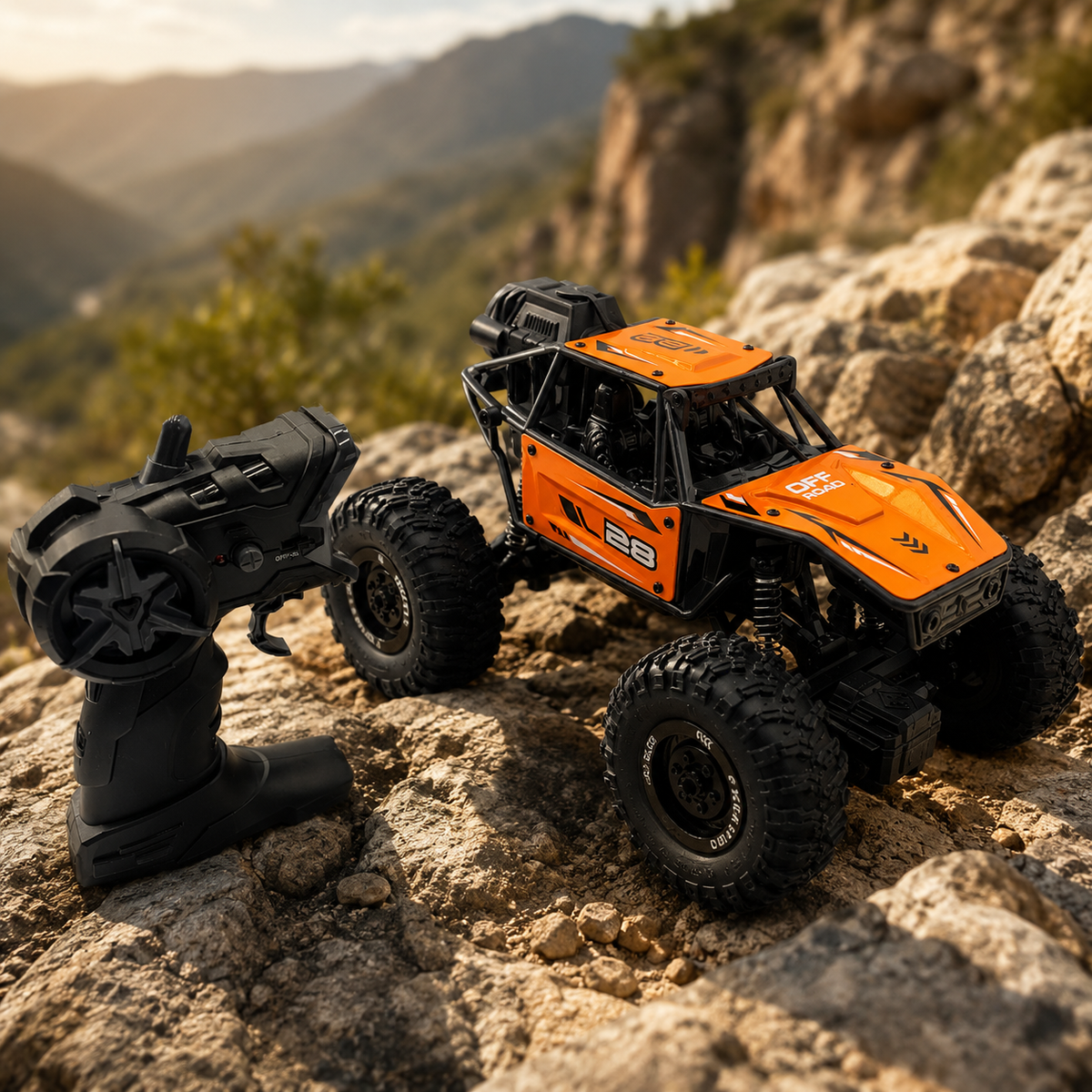 Carro Todoterreno 4x4 a Control Remoto RC Off Road para Niños