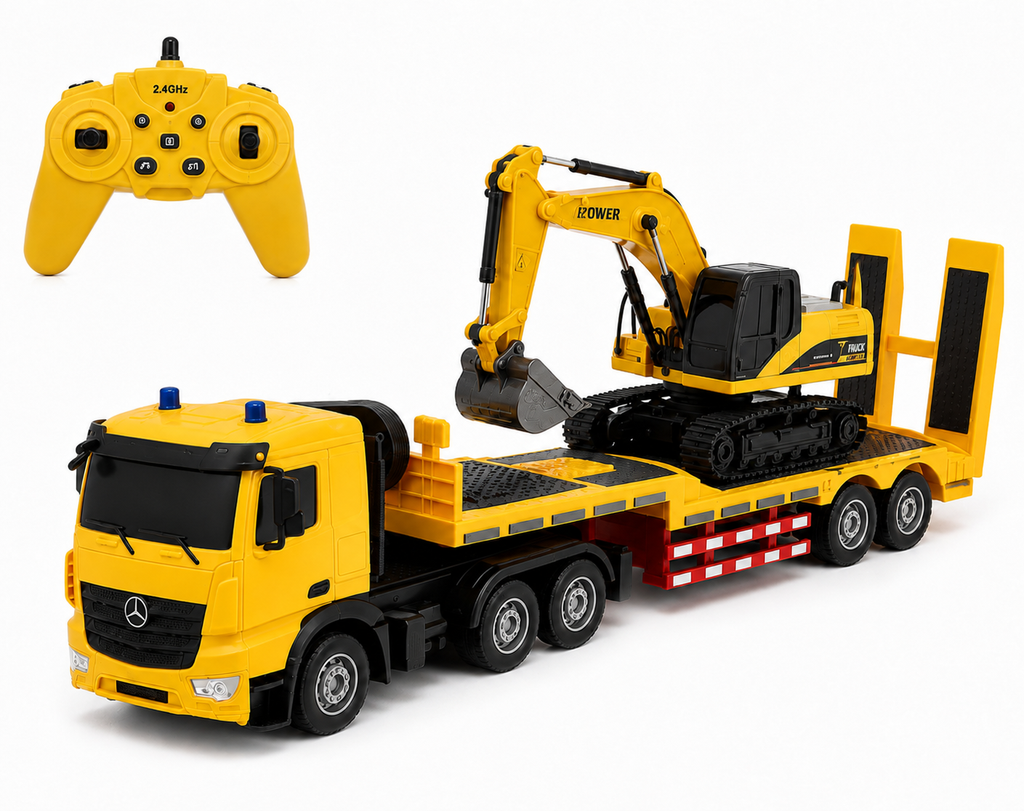 Camión Transportador con Excavadora a Control Remoto