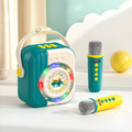 Karaoke Infantil Bluetooth Con 2 Micrófonos Inalámbricos
