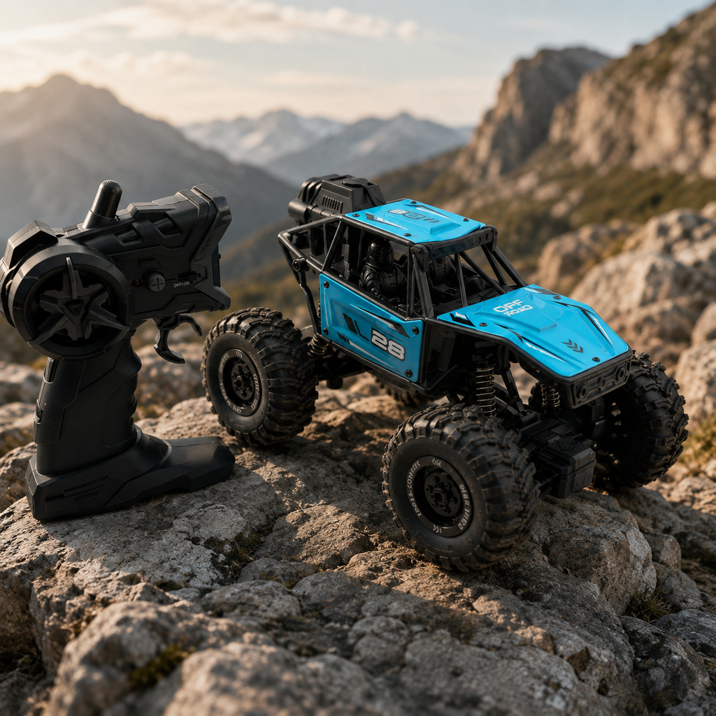 Carro Todoterreno 4x4 a Control Remoto RC Off Road para Niños